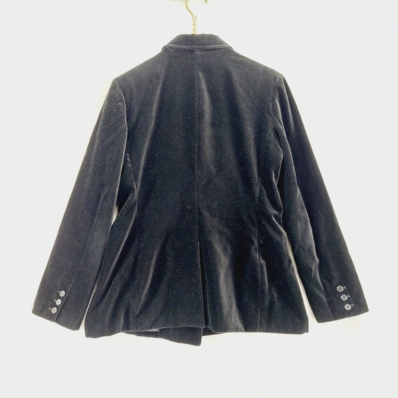 GAP Women's Black Collared Double Breasted Pea Coats Z94 - Picture 4 of 6